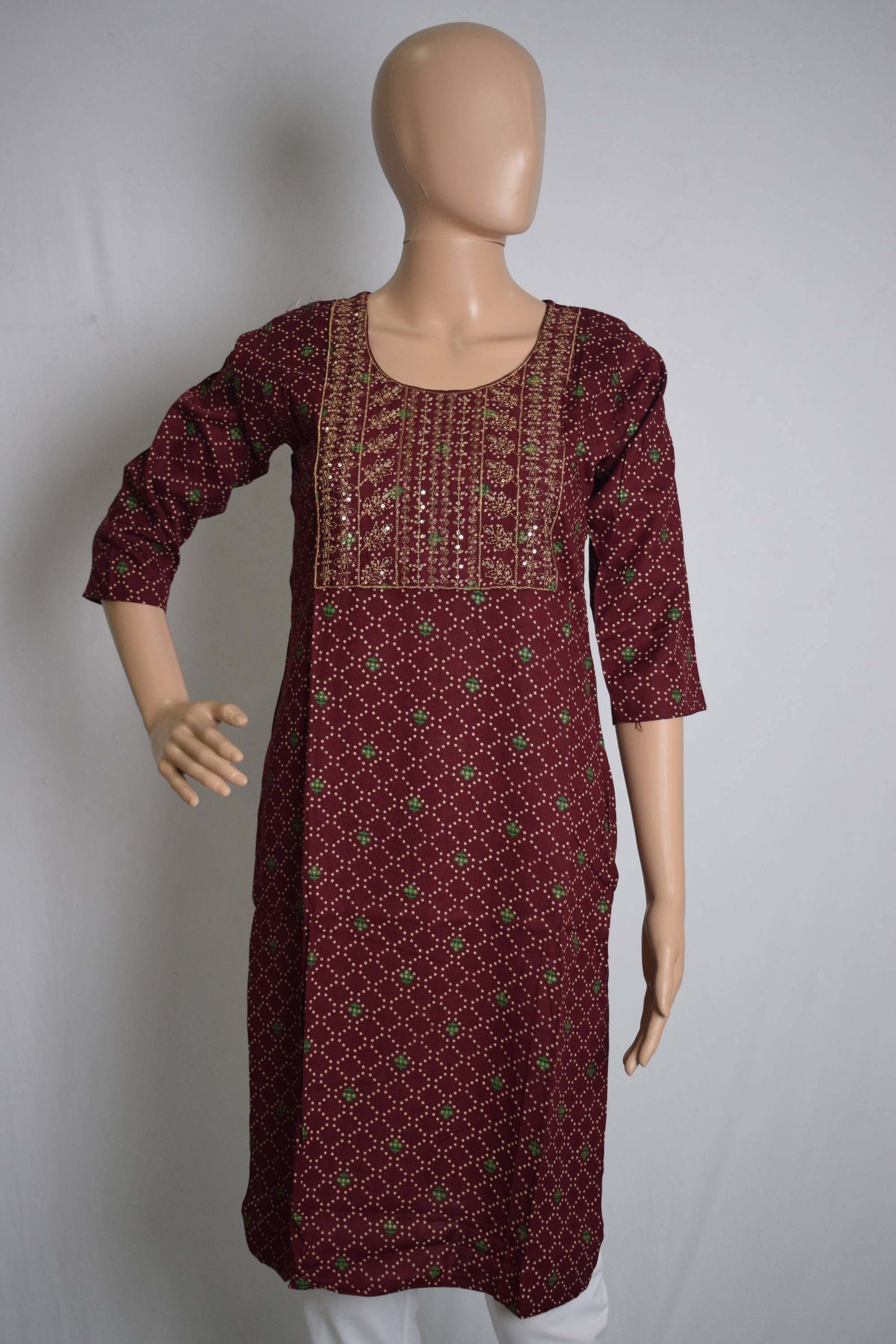 Festive Cotton Kurti Top