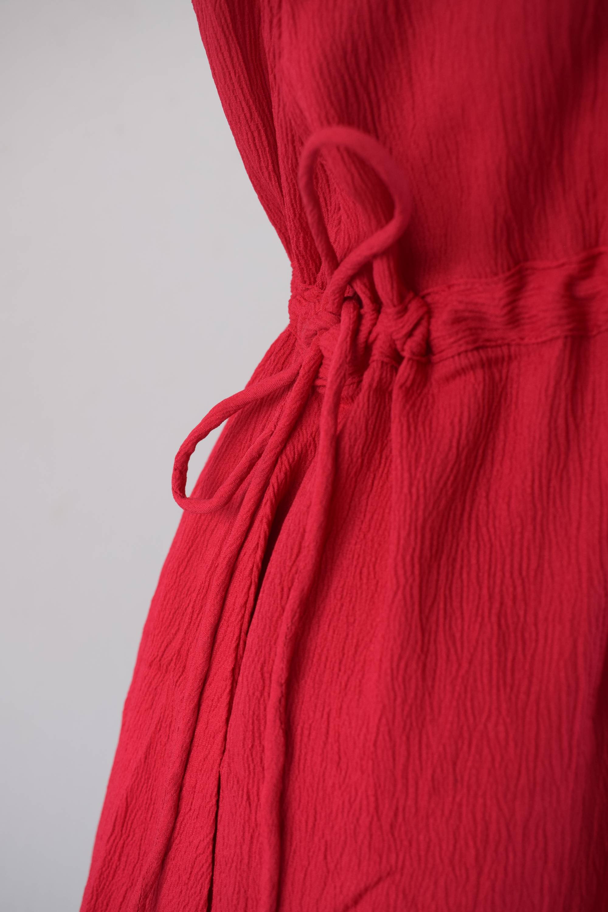 Raisin Women Pink Solid Polyester Fit And Flare Dress