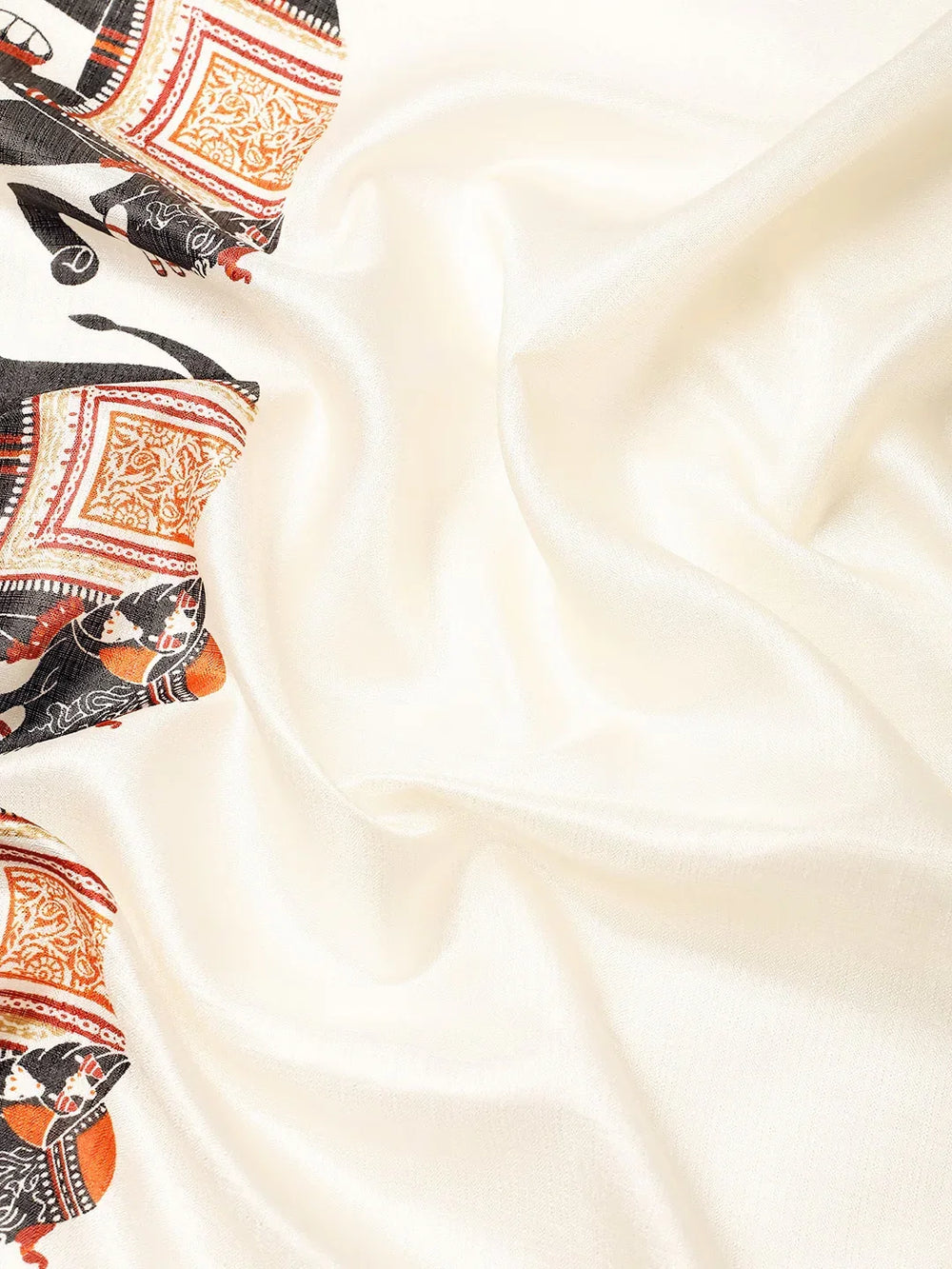 Ethnic Motifs Silk Blend SareeSareeThis festive saree boasts ethnic motifs, perfect for occasions steeped in cultural celebration. Its striped border adds a touch of traditional charm, enhancing its aEthnic Motifs Silk Blend Saree