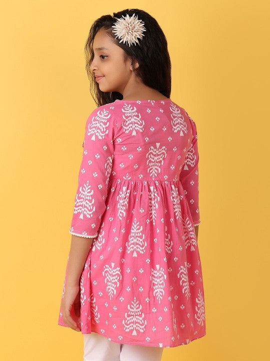 Geometric Printed Pure Cotton Kurti-2