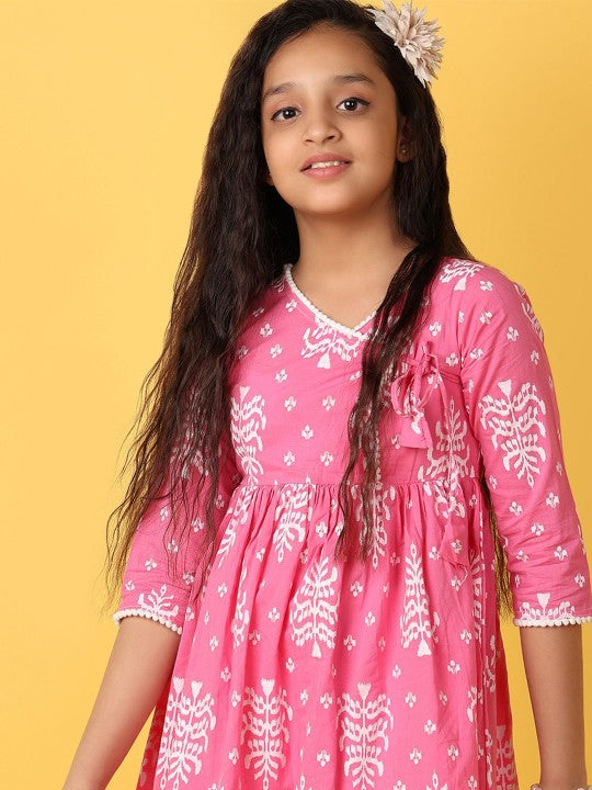Geometric Printed Pure Cotton Kurti-5