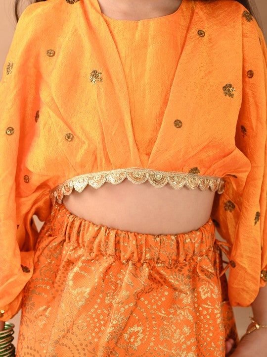 Girls Embellished Ready to Wear Lehenga Choli-5