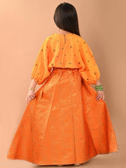 Girls Embellished Ready to Wear Lehenga Choli