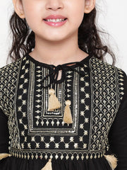 Girls Ethnic Motifs Embroidered Sequinned Kurti