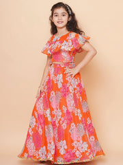 Girls Printed Ready to Wear Lehenga & Blouse With Dupatta