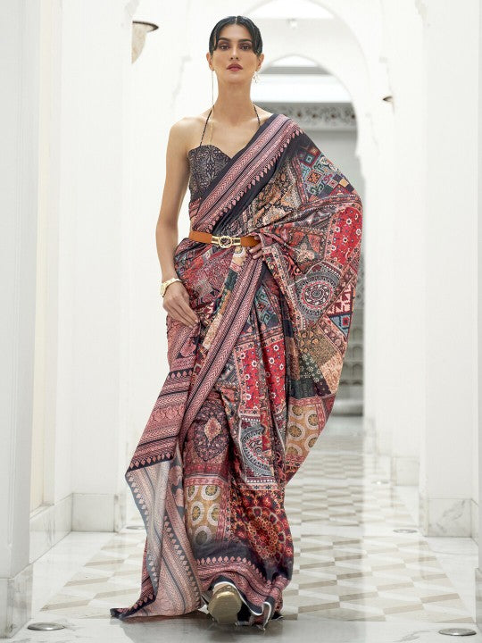 Kalamkari Pochampally Saree-2