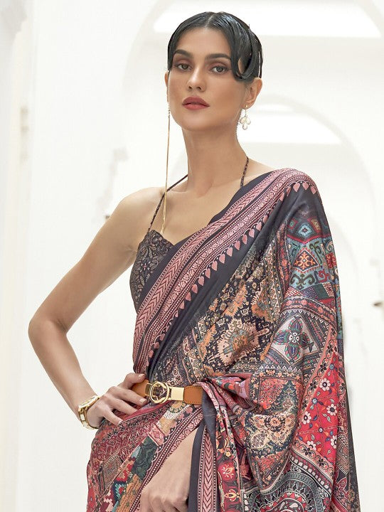 Kalamkari Pochampally Saree-3