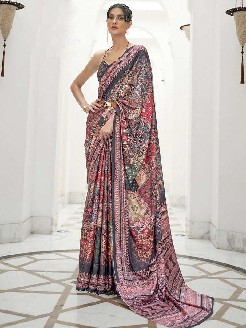 Kalamkari Pochampally Saree-1
