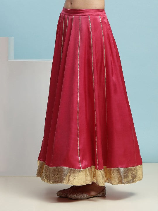 Embroidered V-Neck Ready to Wear Lehenga & Blouse With Dupatta-6