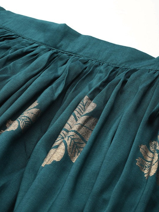 Printed Ready to Wear Lehenga & Blouse With Dupatta-3
