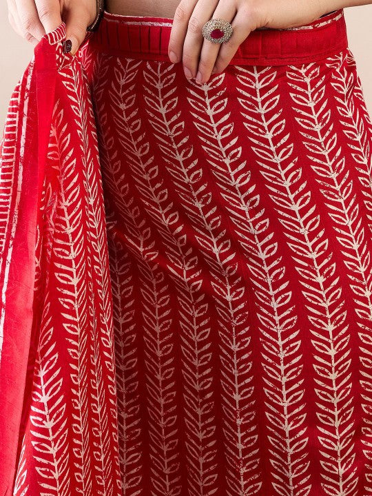 Ethnic Motifs Printed Dabu Saree-6