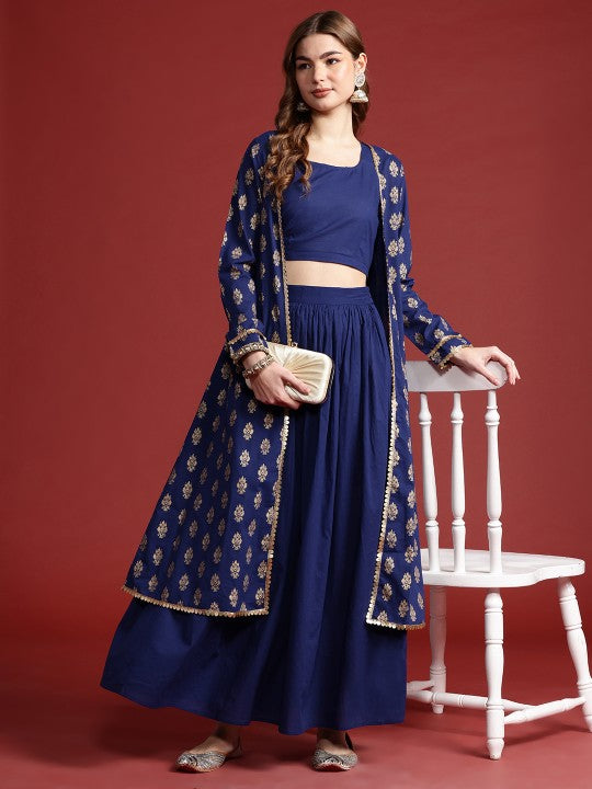 Tyohaar Ready to Wear Lehenga & Blouse with Shrug-1