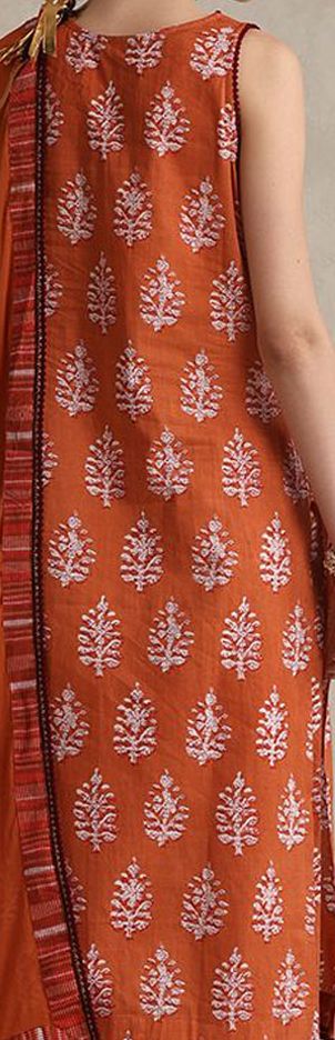 Ethnic Motifs Printed Regular Pure Cotton Straight Kurta with Palazzos & Dupatta-9