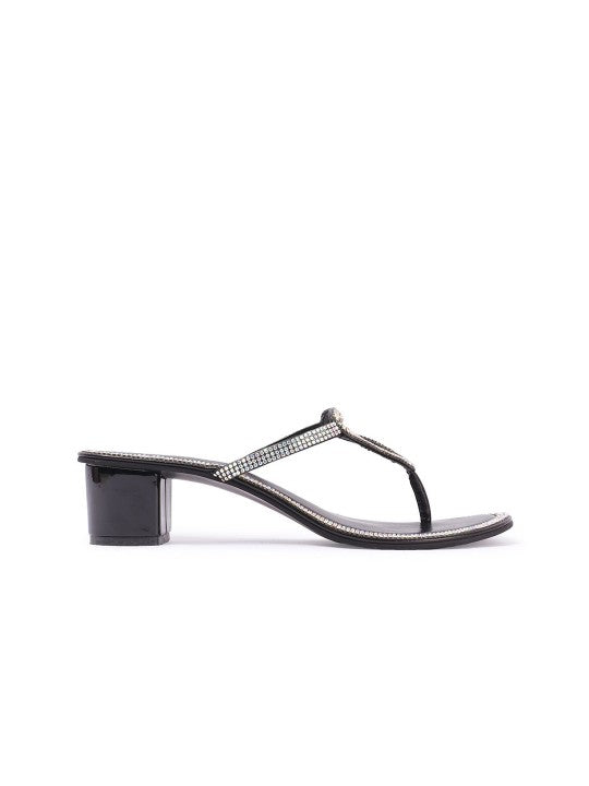 Women Embellished Block Heel Sandals-6
