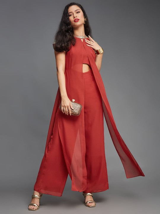 Women Short Sleeves Party Jumpsuit-4