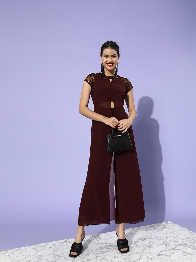 Women Short Sleeves Party Jumpsuit-8