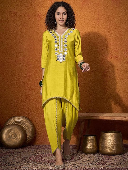 Embroidered Tunic With Trouser Co-Ords-1