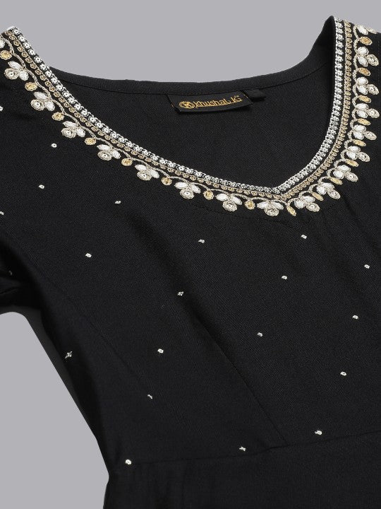 Women Regular Gotta Patti Kurta with Trousers & With Dupatta-7