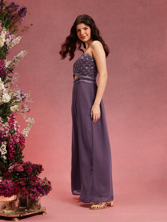 Basic Jumpsuit with Embellished-13