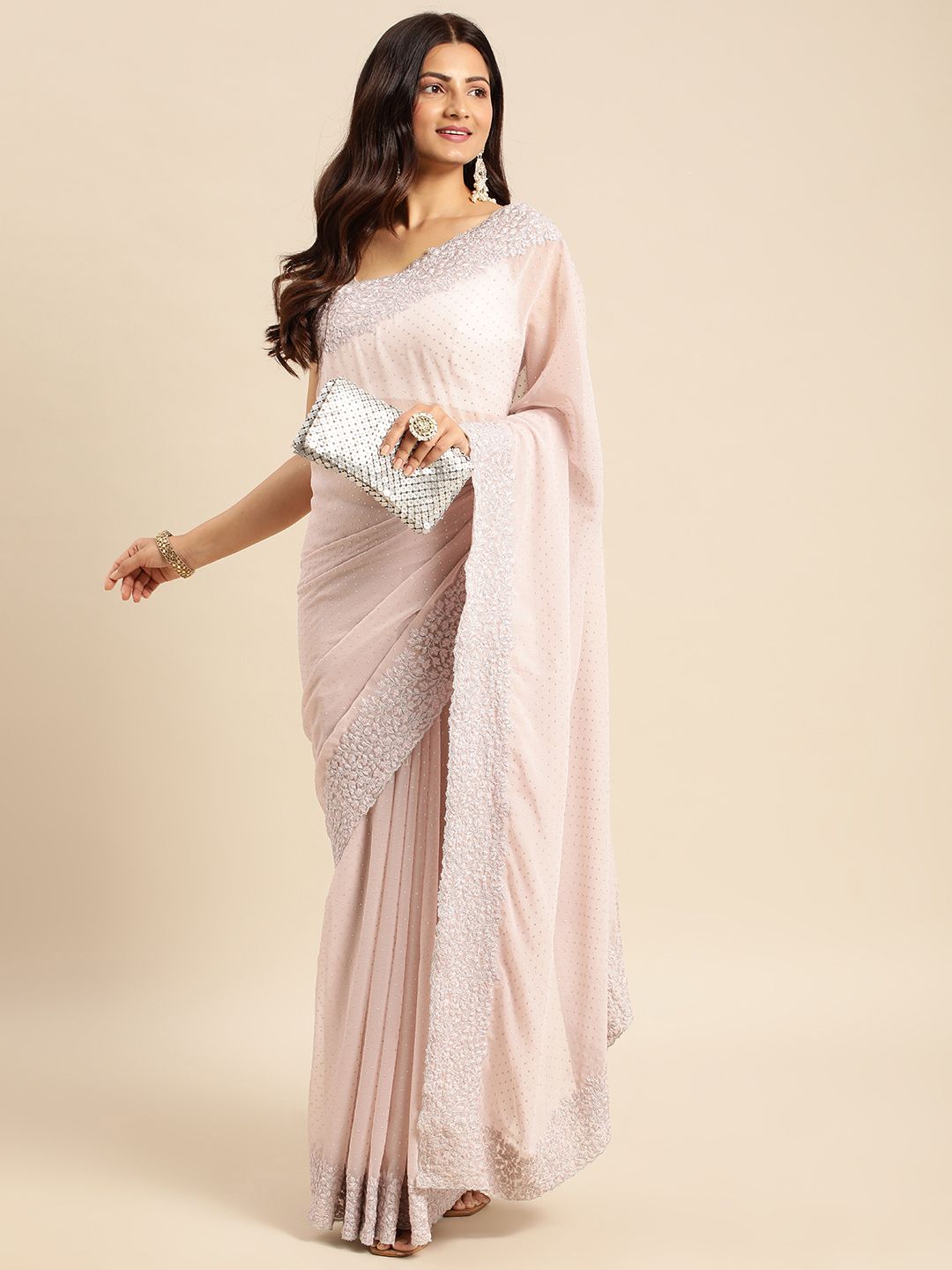 Embellished Beads and Stones Saree-5