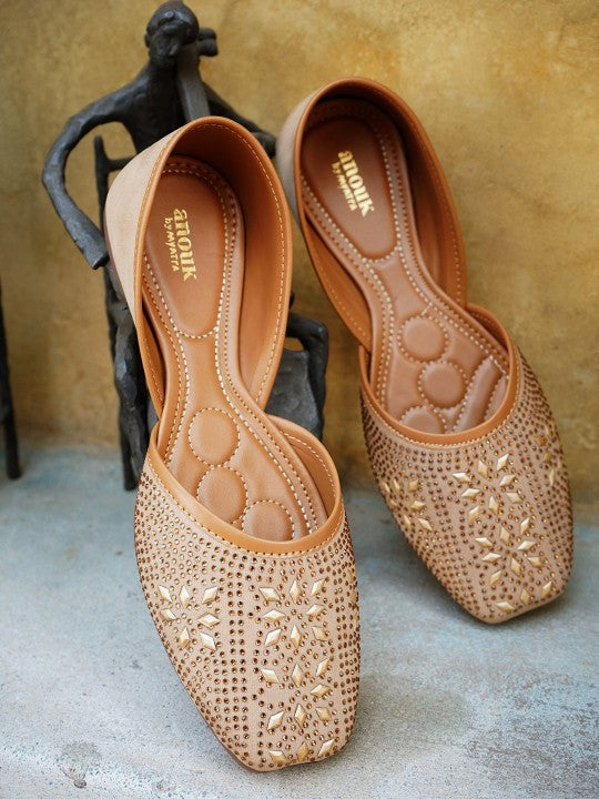 Embellished Mojaris Flats-1