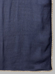 Printed Empire Thread Work Kurta with Palazzos & With Dupatta