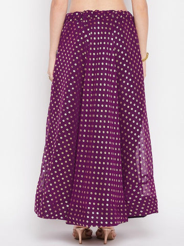 Printed Flared Clora Maxi Skirt