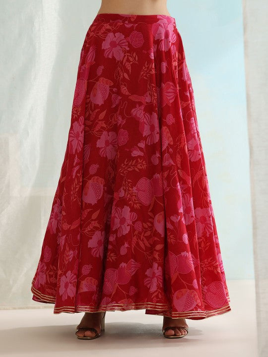 Printed Ready To Wear Lehenga & Blouse With Dupatta-5