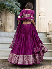 Embellished Ready to Wear Lehenga & Unstitched Blouse With Dupatta