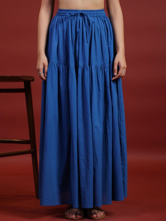 Flared Maxi Skirts-4