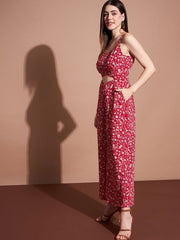 Women Printed Sleeveless Jumpsuit