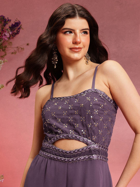Basic Jumpsuit with Embellished-12