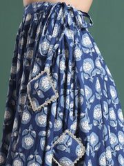 Printed Flared Maxi Skirts